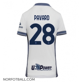 Billige Fotballdrakt Inter Milan Benjamin Pavard #28 Replika Bortedrakt Dame 2024-25 Kortermet